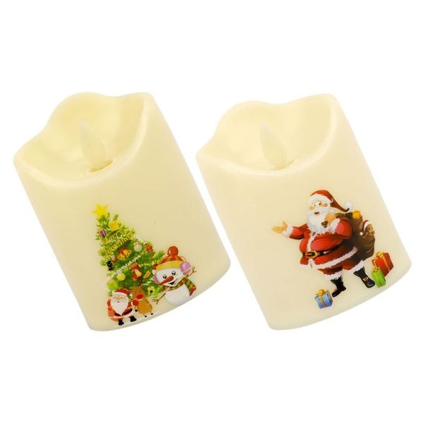 

candles 2pcs xmas deskcandle lamps christmas decoration gifts choices