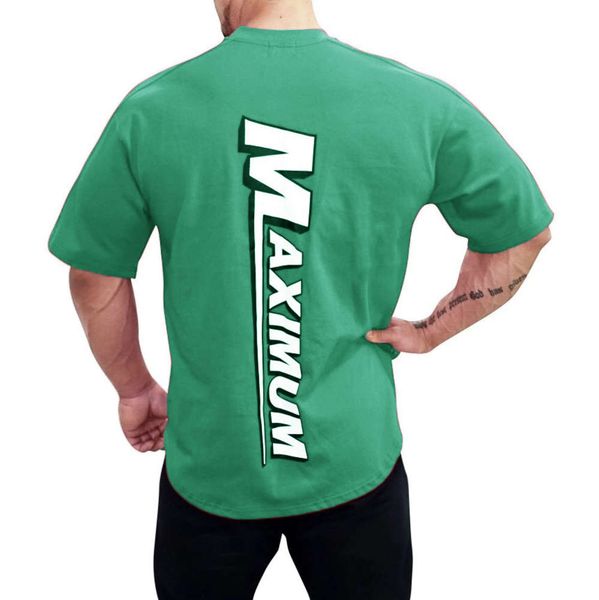 

summer fitness short sleeve men's loose cotton t shirt, White;black