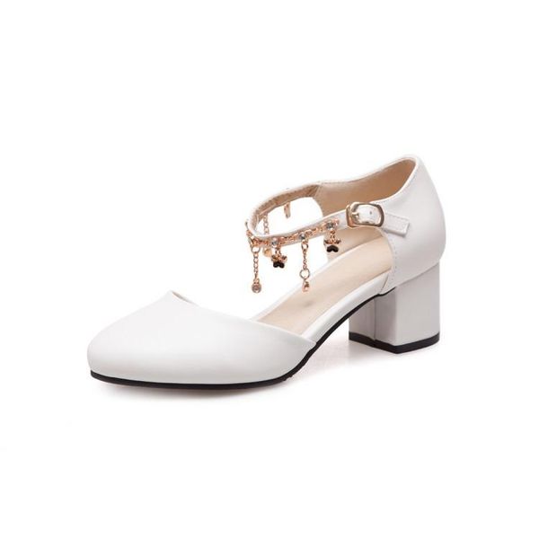 

with students in spring 2021 sweet sandals thick size 43 hollow shoes 32-18112, Black