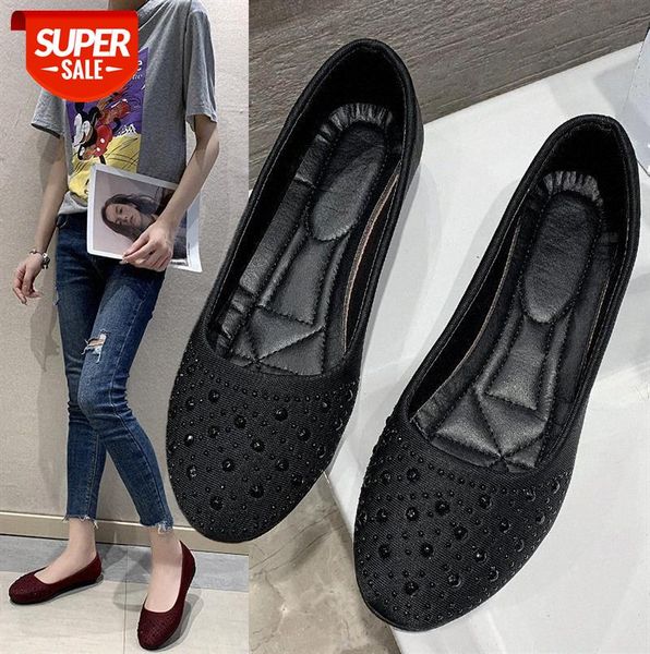 

mom's shoes, single simple soft-soled peas shoes #tk52