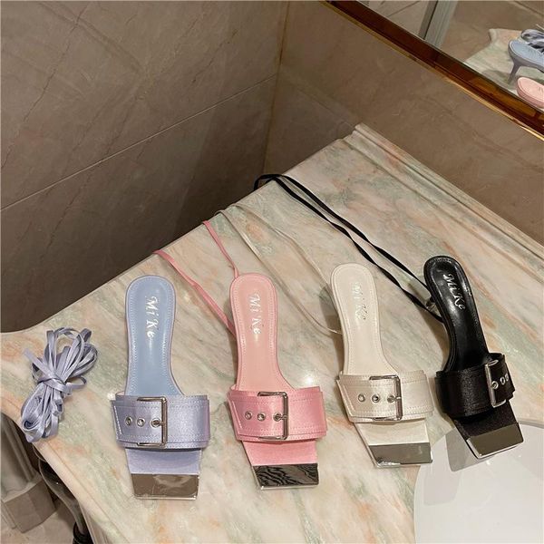 

sandals rhinestone open toe shallow mouth female shoe cat heels buckle strap 2021 summer peep girls stiletto square low high, Black
