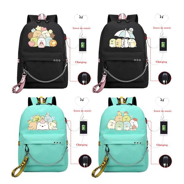 

backpack cartoon sumikko gurashi school student book bags children's teens sport rucksack boys girls bag mochila