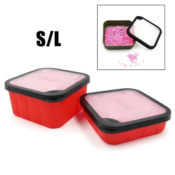 

fishing accessories breathable plastic bait box live storage redworm