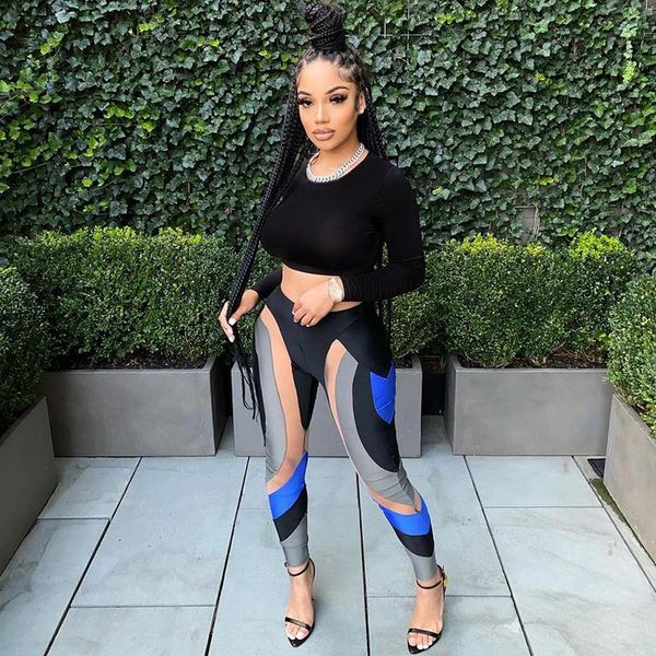

women's leggings contrast color women midi waist pants skinny hipster body-shaping vintage summer 2021 baddie aesthetics trousers, Black
