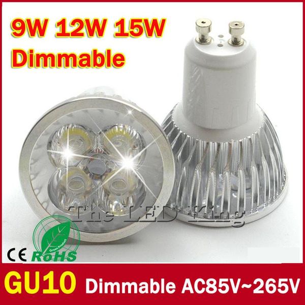 

bulbs 1x super bright gu10 led bulb spot light 12w lamp cob dimmable gu 10 spotlight warm/cold white