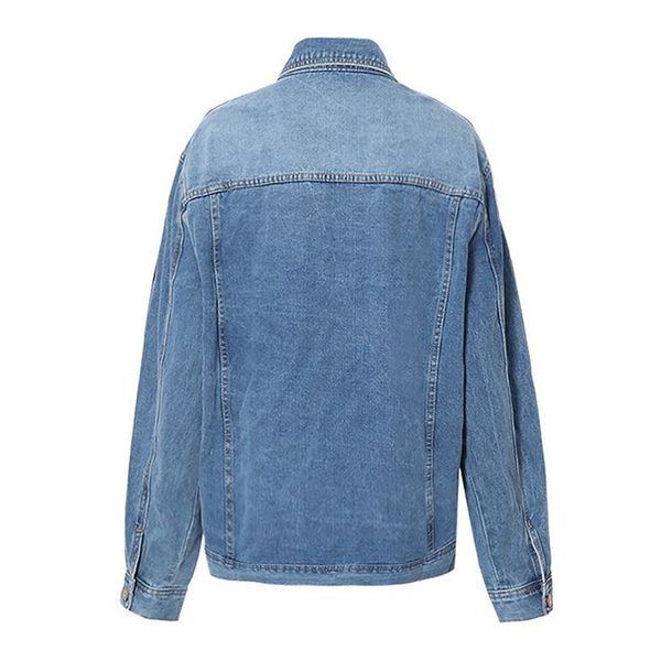 

cross lace up bowknot denim jacket for women lapel long sleeve casual hit color jackets female fashion spring, Black;brown