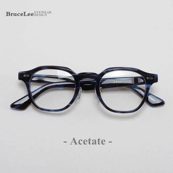 

fashion sunglasses frames acetate optical glasses frame men full vintage square prescription eyeglasses 2021 women nerd spectacles retro eye, Black