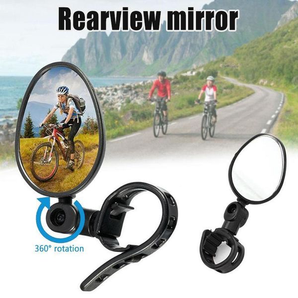 

bike groupsets mirror shockproof acrylic convex safe rearview for mountain road 360 degree adjustable rotation1