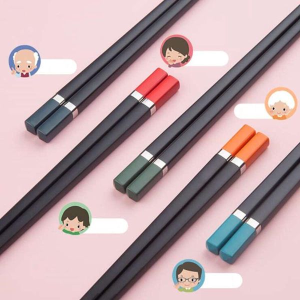 

chopsticks alloy five-color healthy serving for family health