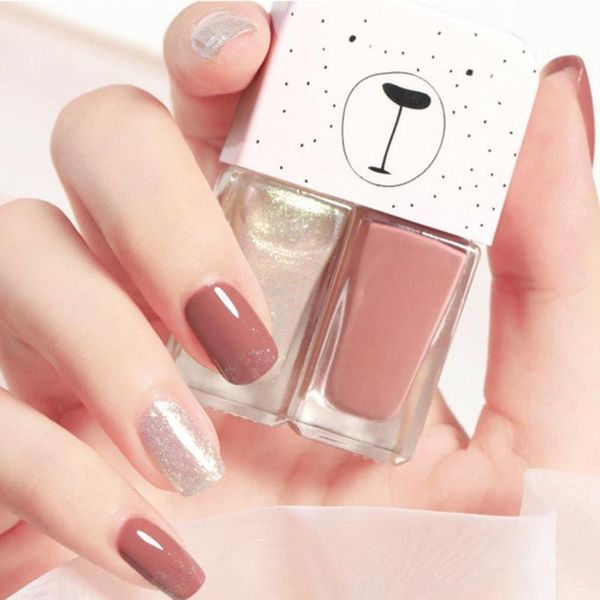 

nail polish 6ml x 2 matte water-proof dry quickly resin set for beauty