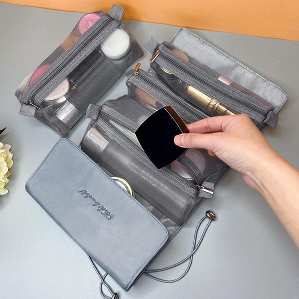 

storage bags foldable women cosmetic high capacity make up bag portable washing travel waterproof organizer