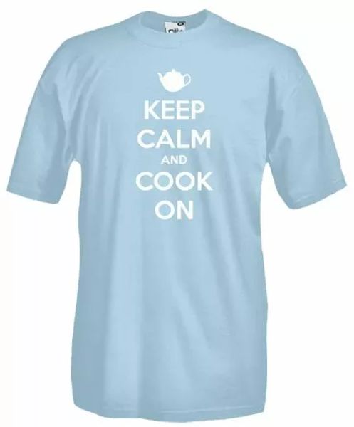 

shirt b37 keep calm and cook on ironic t-shirt, White;black