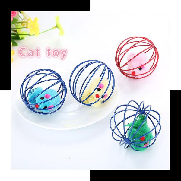 

cat toys self-help candy-colored toy cage rat pet interactive training supplies home color random