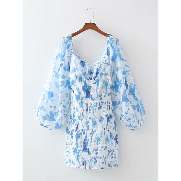

casual dresses evfer in blue striped dress, miskirt high waist elastic, summer, feme, vtage, square collar, puffy sleeve, bare back xjrh, Black;gray