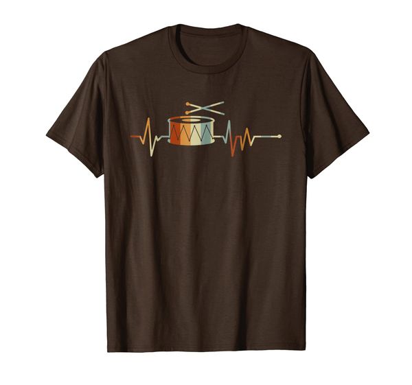 

vintage snare drum heartbeat-snare drum shirt, White;black