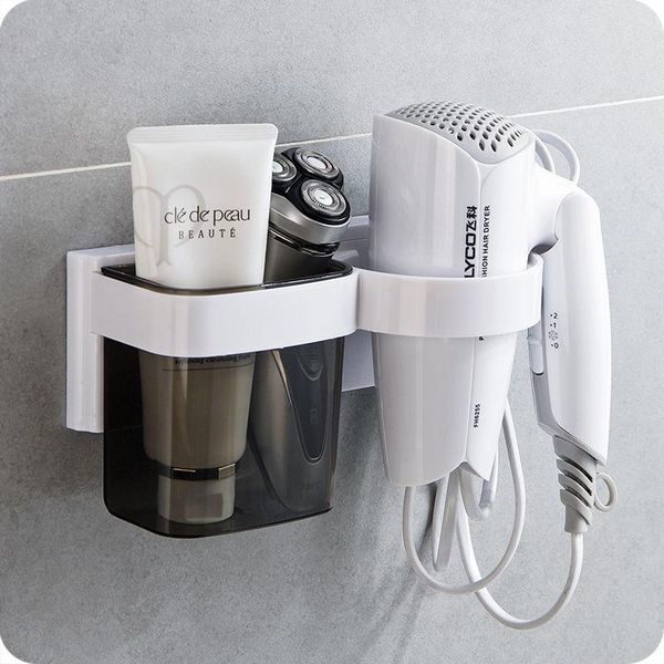 

bath accessory set bathroom hair dryer rack storage punching