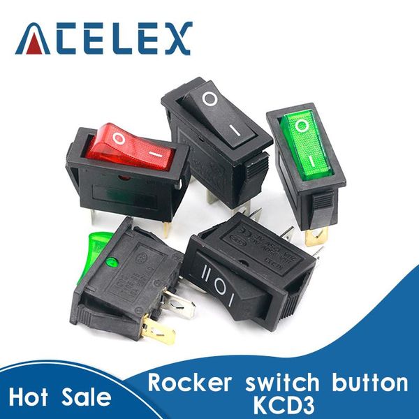 

smart home control kcd3 rocker switch on-off 2 position 3 pin electrical equipment with light power 16a 250vac/ 20a 125vac 35mm*31mm*14mm