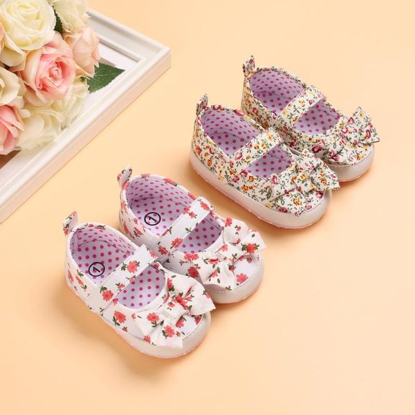 

first walkers prewalker girl baby shoes lovely bowknot flower design princess 0-18 months born toddler