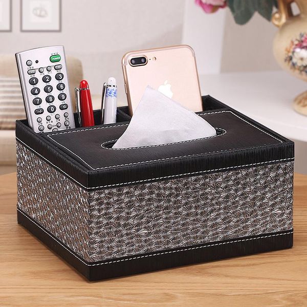 

tissue boxes & napkins multi-functional box living room coffee table paper extraction remote control storage creative simple and cute
