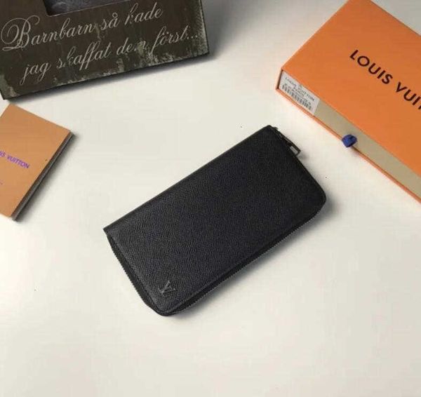 

card brand designer luxury m30317 men's bag short wallet wallet men's key case leather long wallets chain wallet pouches key holde, Black;red