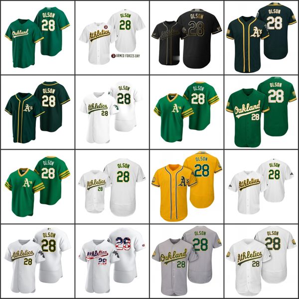 

oakland athletics men 28 matt olson women youthjersey, Black;red