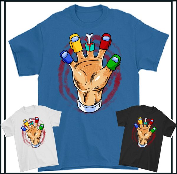 

impostor shirt between usa hi 5 halloween gaming gamer mens boys, White;black