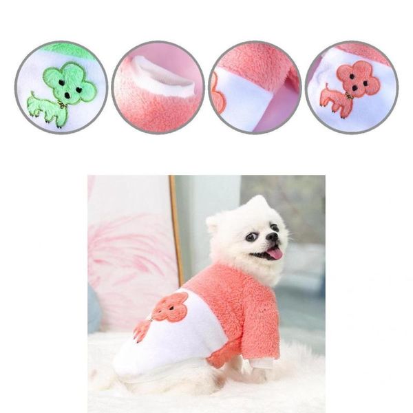 

dog apparel comfortable fine workmanship pet puppy cats warm shirt outfit for teddy
