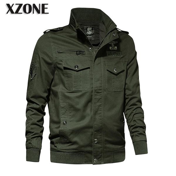 

outdoor autmn winter male jacket multi-pocket fashion bomber 2021 windproof men's coat plus size jackets, Black;brown