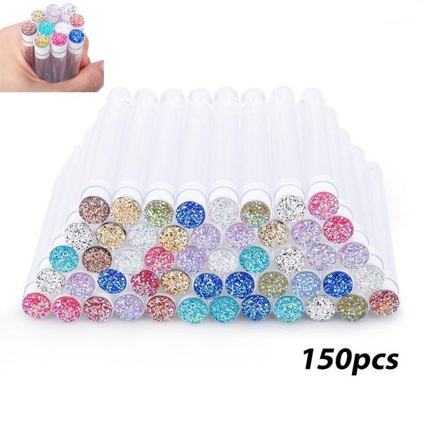 

150pc reusable eyelash brush for extension make up brushes disposable crystal eyebrow micro drill and separate tub1