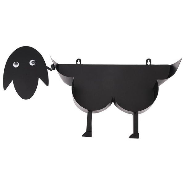 

toilet paper holders novelty black sheep roll holder bathroom ornament standing metal towel