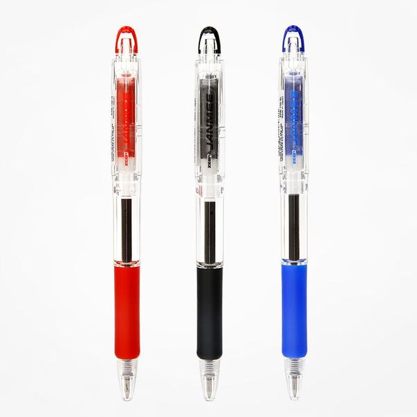

ballpoint pens 1 piece japan zebra 0.7mm student writing supplies office & school 3 color ink krb-100, Blue;orange