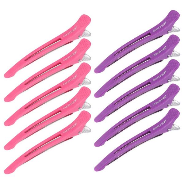 

hair clips 10pcs salon sectioning metal hairpins for styling and coloring
