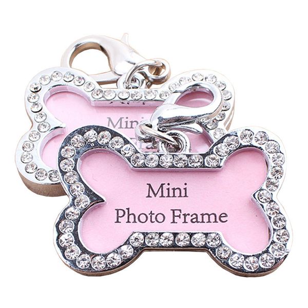 

pet id inlaid with diamond dog tag pet jewelry