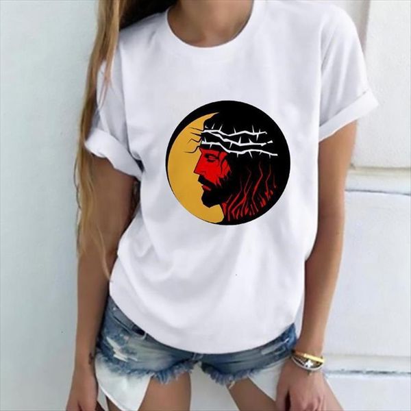 

cool fashion jesus is women my god king o neck short sleeve summer simple casual graphic, White