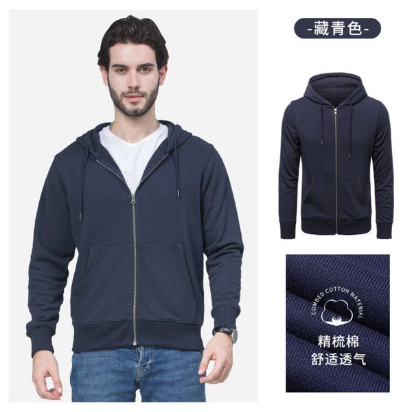 

2021 new sweater hooded sports casual coat china gery byb0004 men's knitted zipper shirt, Black