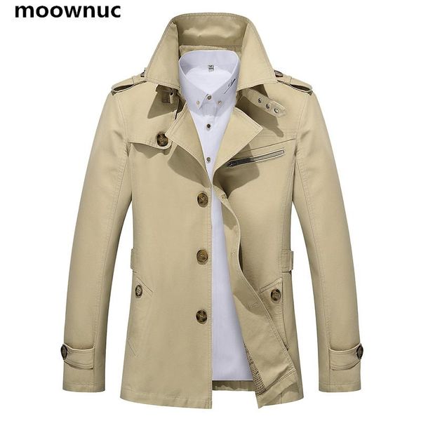 

men's trench coats 2021 fashion clothing spring&autumn coat masculino homme windbreaker jacket for men male casual outwear dress, Tan;black