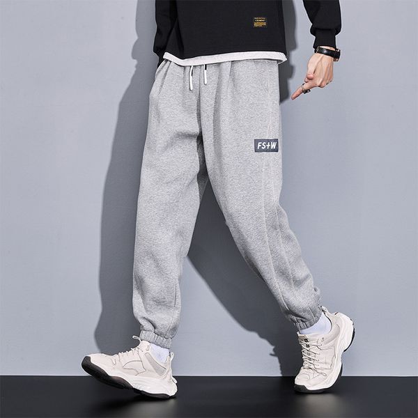 

pure sweat men's autumn winter loose and fat oversized guard xinjiang cotton leggings casual -8xl large, Blue