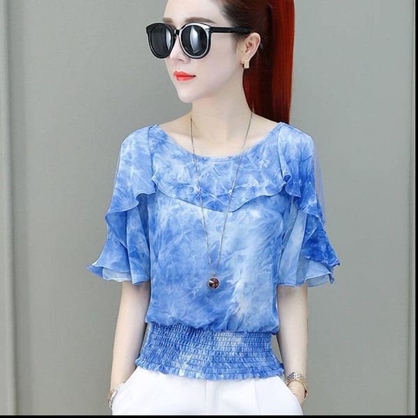 

women shirt spring summer style chiffon blouses shirts lady casual short sleeve o neck off shoulder blusas blue red, White