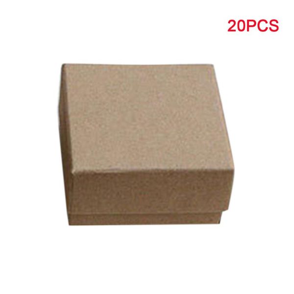 

jewelry pouches, bags 20pcs ring package storage vintage gifts display brown holder case paper necklace exquisite box small with lids, Pink;blue