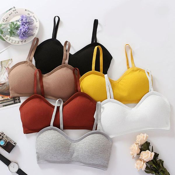 

bras padded bralette for women push up bra ladies brassiere wireless cotton underwear seamless lingerie, Red;black
