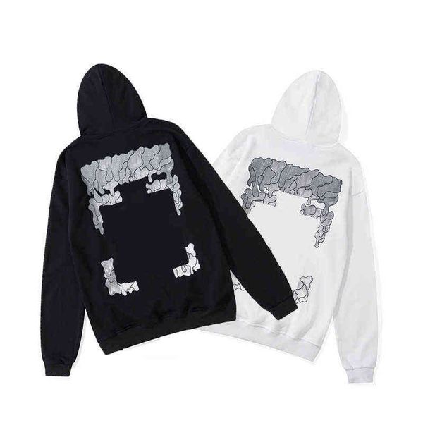 

sweatshirts brand offs men's womens hoodies winter hip hop streetwear letter hoodie designers hooded skateboards white black back print