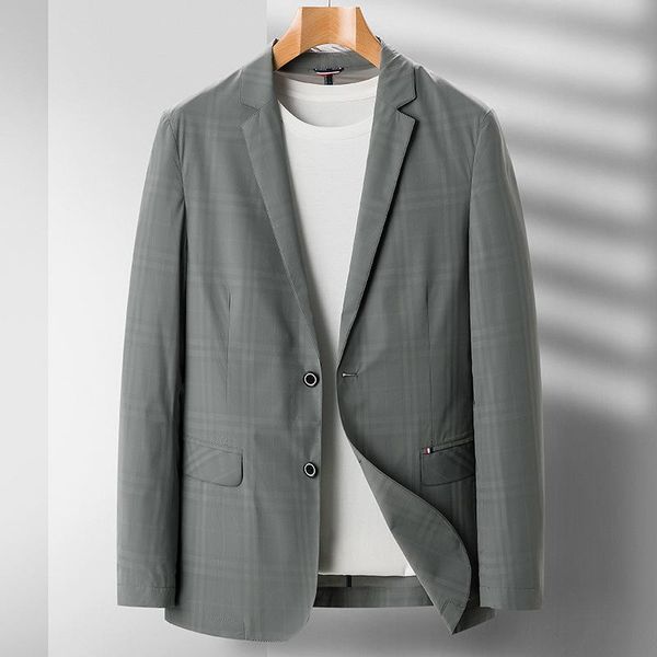 

men's suits & blazers spring and autumn male blazer luxury business casual single breasted plaids mens fashion slim fit man 3xl, White;black
