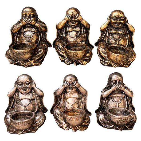 

candle holders 3pcs/set buddha holder candleholder candlestick table centerpiece