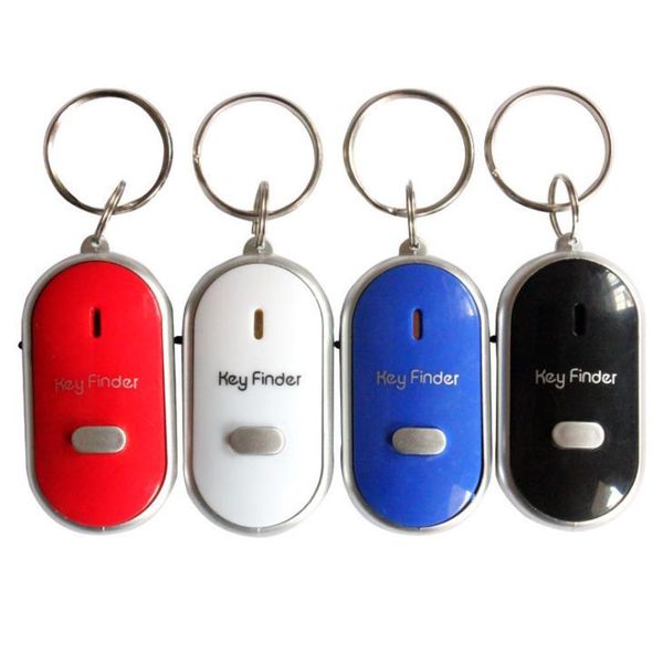 

party favor led key finder locator find lost keys chain keychain whistle sound control 100pcs/lot parrty gifts sn871