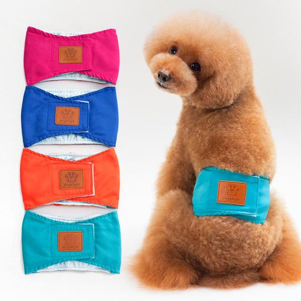 

hptyfd pet male dog physiological pants washable cloth diaper for puppy anti harassment cozy cotton underwear apparel