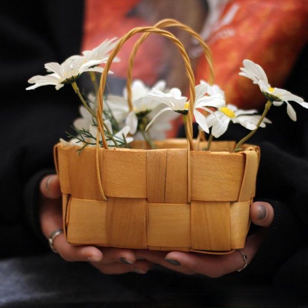 

storage baskets hand-woven small of flowers and jewelry
