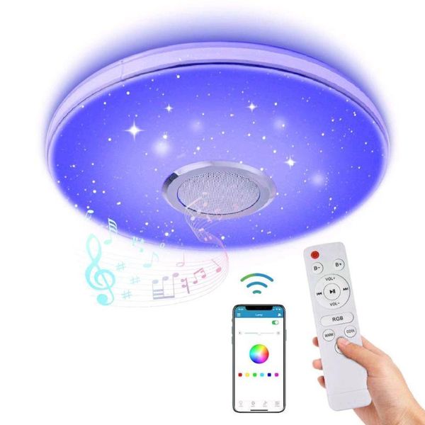 

ceiling lights 36w led light remote control bluetooth music 3000-6500k rgb for bedroom children's room living