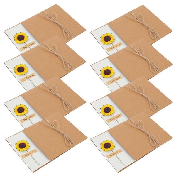 

greeting cards 8pcs festival floral festive blessing thanks gift