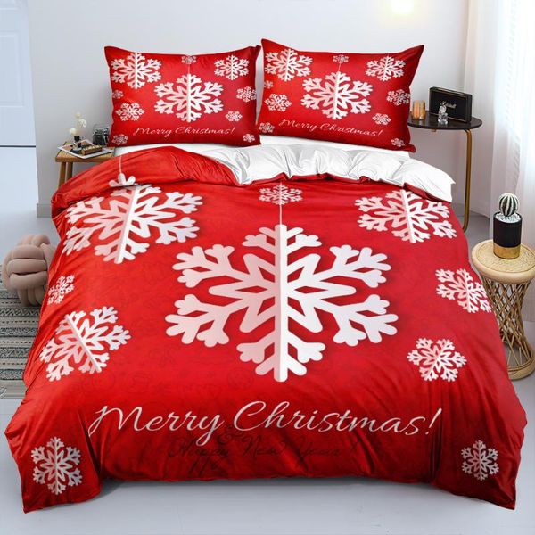 

bedding sets merry christmas snowflake bed linens xmas quilt cover set duvet case and pillowcase 220x240 king  bedspreads