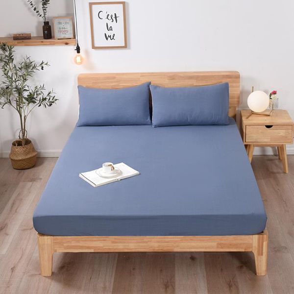 

sheets & sets cotton kit series single bed sheet solid mattress set with four corners and elastic band (cases need order) ys